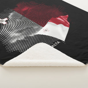 Couverture Sherpa Drapeau de Malte