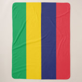 Couverture Sherpa Drapeau de Maurice (Devant)