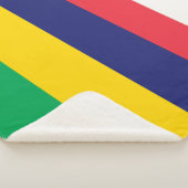 Couverture Sherpa Drapeau de Maurice (3/4)