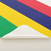Couverture Sherpa Drapeau de Maurice (3/4)