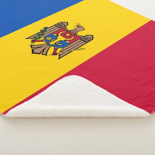 Couverture Sherpa Drapeau de Moldova (3/4)