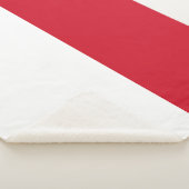 Couverture Sherpa Drapeau de Monaco (3/4)