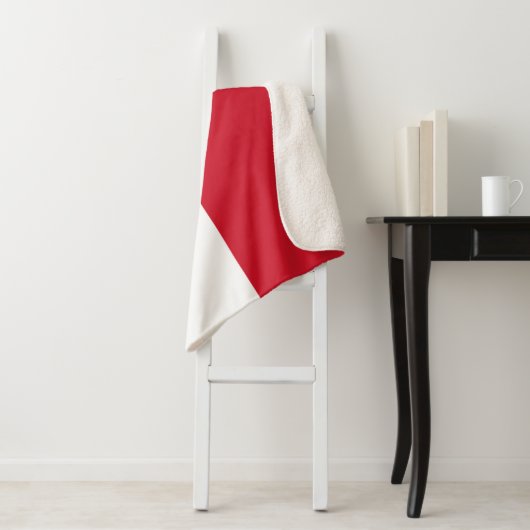 Couverture Sherpa Drapeau de Monaco (En situation)