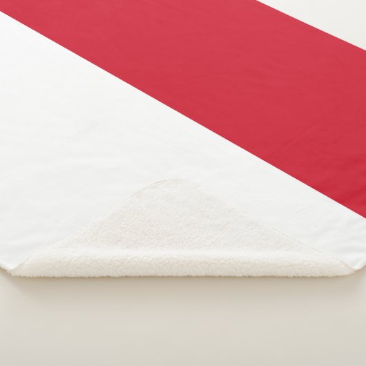 Couverture Sherpa Drapeau de Monaco (3/4)
