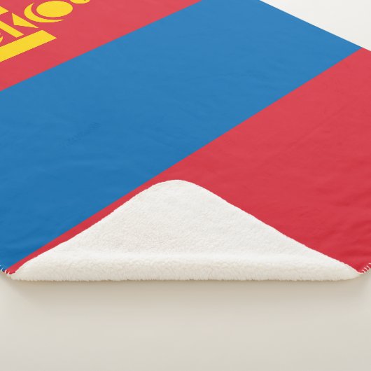 Couverture Sherpa Drapeau de Mongolie (3/4)