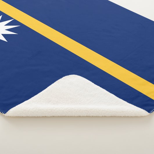 Couverture Sherpa Drapeau de Nauru (3/4)