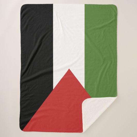 Couverture Sherpa Drapeau de Palestine (Devant)