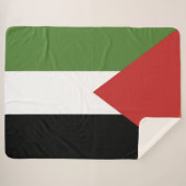 Couverture Sherpa Drapeau de Palestine (Devant (Horizontal))