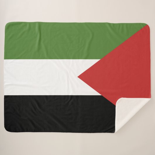 Couverture Sherpa Drapeau de Palestine (Devant (Horizontal))