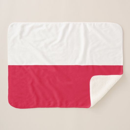 Couverture Sherpa Drapeau de Pologne (Devant (Horizontal))