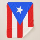 Couverture Sherpa Drapeau de Porto Rico (Devant)