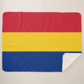 Couverture Sherpa Drapeau de Roumanie (Devant (Horizontal))