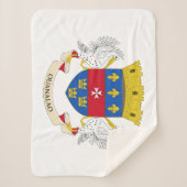 Couverture Sherpa Drapeau de Saint-Barthélemy (Devant)