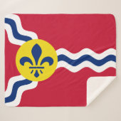 Couverture Sherpa Drapeau de Saint-Louis, Missouri (Devant (Horizontal))