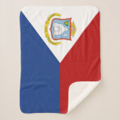Couverture Sherpa Drapeau de Saint-Martin (Devant)