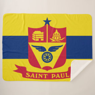 Couverture Sherpa Drapeau de Saint Paul (Minnesota)