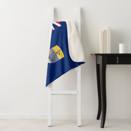 Couverture Sherpa Drapeau de Sainte-Hélène (En situation)