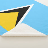 Couverture Sherpa Drapeau de Sainte-Lucie (3/4)