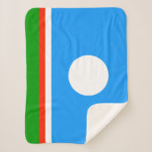 Couverture Sherpa Drapeau de Sakha (Devant)