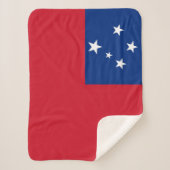 Couverture Sherpa Drapeau de Samoa (Devant)