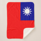 Couverture Sherpa Drapeau de Taïwan (Devant)