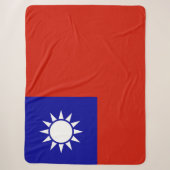 Couverture Sherpa Drapeau de Taïwan (Devant)