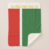 Couverture Sherpa Drapeau de Tchétchénie (Devant)