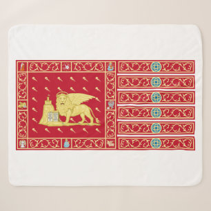 Couverture Sherpa Drapeau de Venise, Italie (Venezia, Vénétie, Itali