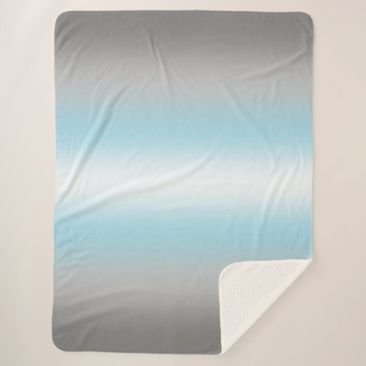 Couverture Sherpa Drapeau Déiboy Gradient Pride - Drapeau Demiboy (Devant)