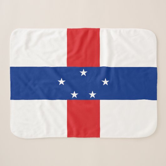 Couverture Sherpa Drapeau des Antilles néerlandaises (Devant (Horizontal))