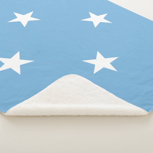 Couverture Sherpa Drapeau des États fédérés de Micronésie (3/4)