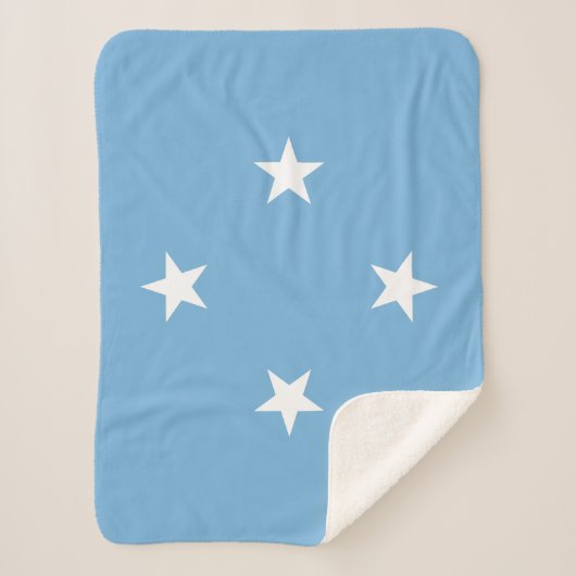 Couverture Sherpa Drapeau des États fédérés de Micronésie (Devant)
