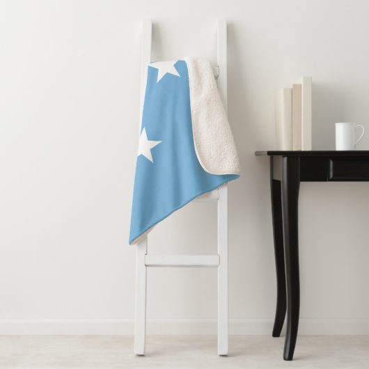 Couverture Sherpa Drapeau des États fédérés de Micronésie (En situation)