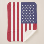 Couverture Sherpa Drapeau des États-Unis (Devant)