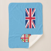 Couverture Sherpa Drapeau des Fidji (Devant)