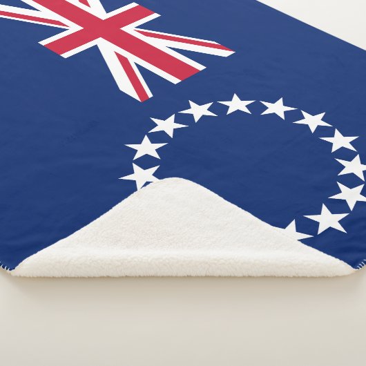 Couverture Sherpa Drapeau des Îles Cook (3/4)