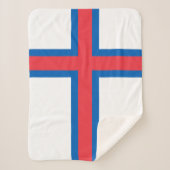 Couverture Sherpa Drapeau des îles Féroé (Devant)