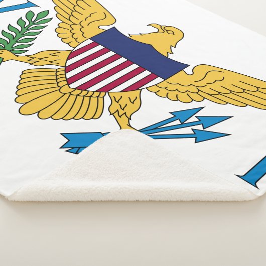 Couverture Sherpa Drapeau des îles Vierges américaines (3/4)