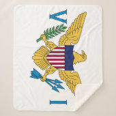 Couverture Sherpa Drapeau des îles Vierges américaines (Devant)
