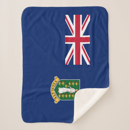 Couverture Sherpa Drapeau des îles Vierges britanniques (Devant)