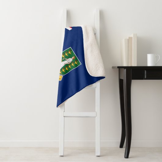 Couverture Sherpa Drapeau des îles Vierges britanniques (En situation)