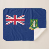 Couverture Sherpa Drapeau des îles Vierges britanniques (Devant (Horizontal))