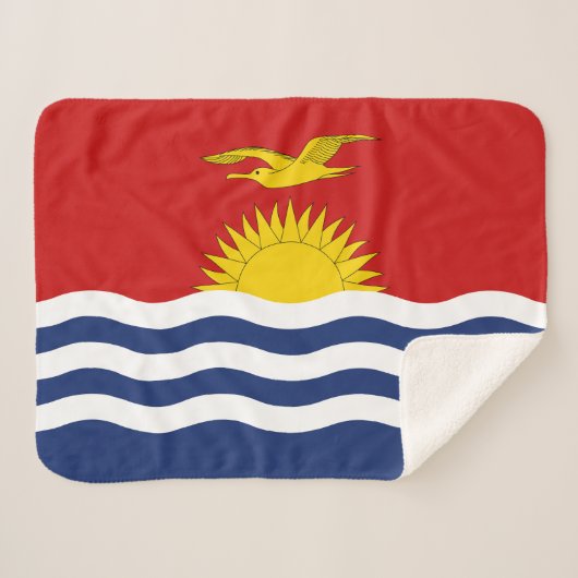 Couverture Sherpa Drapeau des Kiribati (Devant (Horizontal))