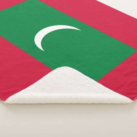 Couverture Sherpa Drapeau des Maldives (3/4)