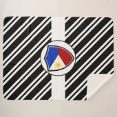 Couverture Sherpa drapeau des Philippines (Devant (Horizontal))
