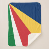 Couverture Sherpa Drapeau des Seychelles (Devant)