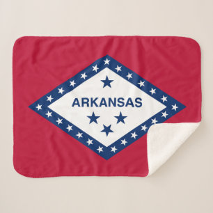 Couverture Sherpa Drapeau d'État de l'Arkansas