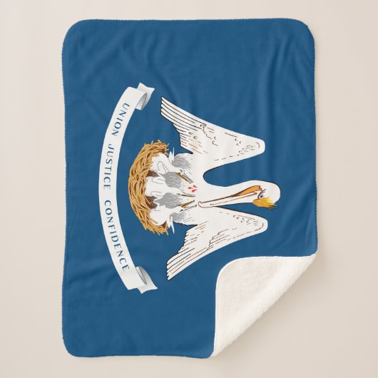 Couverture Sherpa Drapeau d'État de Louisiane (Devant)