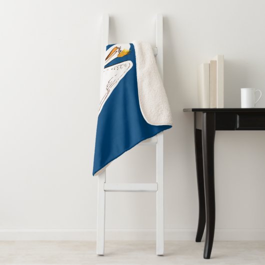 Couverture Sherpa Drapeau d'État de Louisiane (En situation)