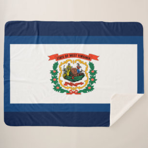 Couverture Sherpa Drapeau d'État de Virginie-Occidentale